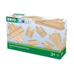 BRIO World - 33307 - Evolution Avance 11 Rails Box - Medinės traukinių grandinės priedas - Bėgių asortimentas - nuo 3