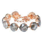 Apyrankė moterims DiamondSky &bdquo;Glare IV (Dark Grey)&ldquo; su Swarovski karoliukais
