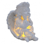 &Scaron;viečiantis, keramikinis angelas, 20x15x14 cm