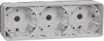 Schneider Electric potvynio dėžutė IP55 ant sienos montuojama triguba horizontali balta MUR39913