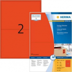 Herma 4567 spalvotos etiketės A4, 100 lapų, raudonos