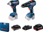 Įrankių komplektas Bosch GDS 18V-400 + Bosch GSB 18V-50, 18V, su akumuliatoriumi