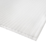 Kanalinis polikarbonatas 6mm, skaidrus, 2,10 x 4 m