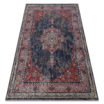 Dywan nowoczesny MUNDO E0551 ornament, ramka vintage outdoor czerwony / juoda