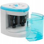 Elektrinis dvigubas su talpykle Strigo pie&scaron;tukų drožtuvas, mėlynas