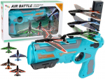 Pistoletas su lėktuvais Lean Toys, mėlynas