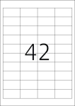 Herma etiketės A4, 48,5x25,4mm, baltos, 100 vnt.