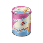 Apvali metalinė skardinė, 1 l