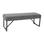 Batų suoliukas Home4You Myla, pilkas