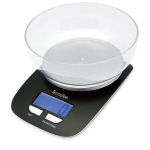 Elektroninė virtuvės svarstyklė - TERRAILLON - Classic Bol - Talpa 5 kg - Ap&scaron;viestas ekranas - Bol 1,5 L