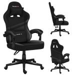 Žaidimų kėdė Huzaro Force 4.4 carbon, kvėpuojantis audinys, juoda