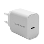 Qoltec Usb-c Pd 20w Greito įkrovimo įkroviklis, baltas