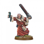 Surenkama figūrėlė Warhammer 40k Astra Militarum Pamokslininkas su grandininiu kalaviju