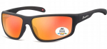 Sportiniai akiniai Montana UV400 SP313D, juodi/oranžiniai