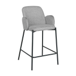 Baro kėdė Home4you Damen 10574, 50x52x95 cm, pilka