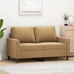 Dvivietė sofa, rudos spalvos, 120cm, aksomas