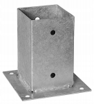 Prie betono prisukamas stulpo pagrindas 91x150x2mm cinkuotas