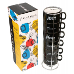 Keraminių puodelių rinkinys su stovu, 150 ml., 6 vnt.
