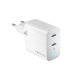 65W GaN galia, dvigubi USB-C greitojo įkrovimo antgaliai