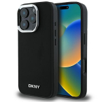 DKNY KIETAS DĖKLAS IPHONE 16 PRO MAX 6.9 SU MAGSAFE APSAUGINIU DANGTELIU, SIDABRINIS