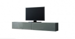 TV spintelė Halmar Vigo Glass pilka pakabinama, stiklas, 180 cm