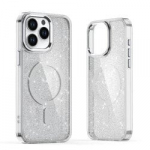 dėklas iPhone 16 Plus - baltas su blizgučiais