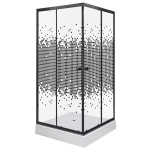 Du&scaron;o kabina su padėklu Kerra Pixel, 90x90 cm