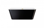 Vonia Besco Varya Black&White, 150 x 75 cm, su auksiniais dangteliais