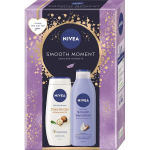 NIVEA &bdquo;Smooth Moment&ldquo; dovanų rinkinys &ndash; du&scaron;o želė ir kūno losjonas su taukmedžio sviestu