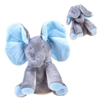 Interaktyvus pliu&scaron;inis žaislas dramblys, pilkas