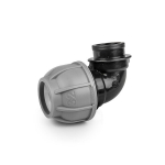 Jungtis alkūnė Bradas PE vamzdžiams 63 mm, PN10