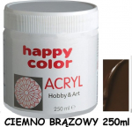Happy Color Akrilo Dažai 75ml, Tamsiai Ruda