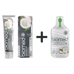 Balinanti dantų pasta + burnos skalavimo skystis Biomed Superwhite, 100g + 500ml