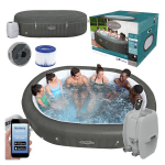 "Bestway Lay-Z-Spa Mauritius" sūkurinė vonia 5-7 žmonėms WiFi programa hidromasažas 60067
