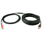 USB Laidas - LINDY USB 2.0 A/B Aktyvus Laidas, Prailginimas Tiesioginiam Prietaiso Prijungimui, 10 m, Juodas, Juoda