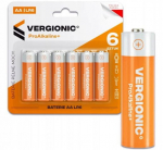 Maitinimo &scaron;altinis &Scaron;arminės baterijos 6vnt. AA LR06 universalios