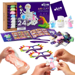 Meno rinkinys &Scaron;viesos plastilino savaime kietėjančios baltos pastelės akiniai