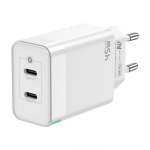 'GaN įkroviklis - AISENS - ASCH-45W2P005-W - 45W - 2XUSB-C PD3.0 - QC4.0 - Baltas'