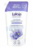 Luksja, Kremas pieno ir ryžių pienui skystas muilas, 900 ml
