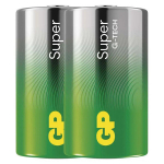 Alkalinės baterijos GP SUPER LR20 1.5V, 2 vnt.