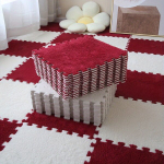 Mink&scaron;ti vaiki&scaron;ki putplasčio kilimėliai,  Crimson 6+White 6