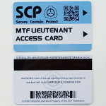1 vnt. SCP Fondo Asmens Tapatybės Kortelė Cosplay Kortelė , MTFLIKUTENANTAS-1
