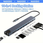 USB-C 10 viename multiport adapteris