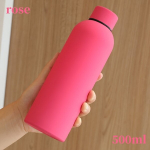 Nerūdijančio plieno gertuvė 500 ml,  Raudona rožė