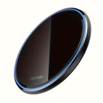 Belaidis 15W įkroviklis iPhone Samsung, Juoda