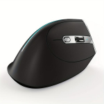 Jomaa ergonominė belaidė žaidimų pelė su RGB ap&scaron;vietimu., Juoda