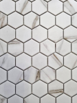 Plytelė sienoms ir grindims Hexagon Marble MCKT1001 6x5 (28,1 x 32,5)cm