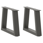 Valgomojo stalo kojos v formos 2 vnt antracitas 40x(30-31,3) cm