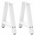 Kavos staliuko kojelės a formos 2 vnt baltos 38x(42-43) cm