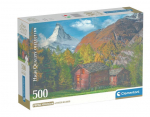 Dėlionė su trobele ir kalnais Clementoni Charming Matterhorn, 35597, 500 d.